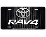 Toyota Rav 4 Inspired Art White on Mesh FLAT Aluminum Novelty License Ta... - £14.37 GBP