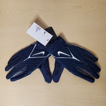 Nike Superbad 6.0 Alpha Size XL Football Gloves Blue White New - $59.98