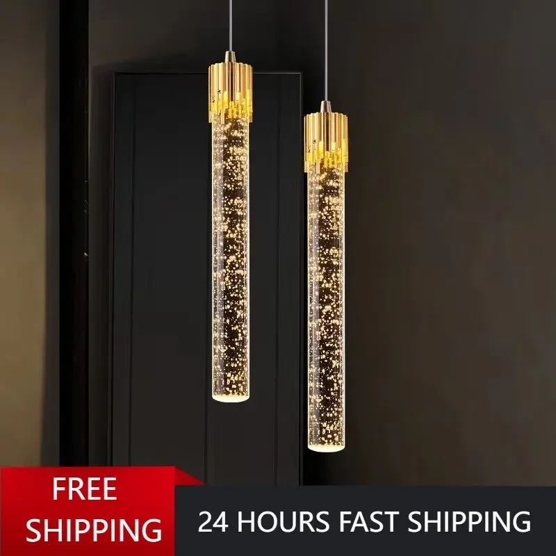 Modern Crystal Pendant Lamp for Bedroom Hanging Lights Ceiling Lighting ... - $39.25+