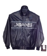 Vintage FUBU, MEN&#39;S COWHIDE LEATHER BOMBER JACKET, F99001 Black, RHINESTONE - $522.51 CAD+