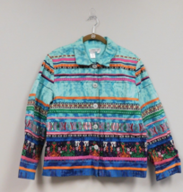 Women&#39;s Coldwater Creek Southwestern Aztec Lined Jacket Size PL - £15.68 GBP