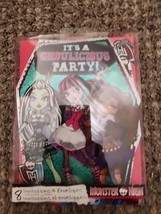 Monster High “Its A Ghoulicious Party” Invitations w/Envelopes 8 CT Party - £3.79 GBP