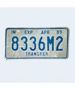 1989 United States Indiana Base Transfer License Plate 8336M2 - $17.81