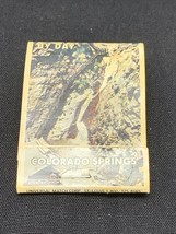 Vintage Matchbook Cover Seven Falls By Day Colorado Springs Unstruck Mint KG - £9.29 GBP
