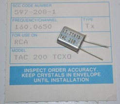 RCA TAC-200 TCXO Radio Frequency Crystal Transmit T 160.065 MHz - £8.49 GBP