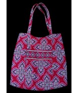 EUC Vera Bradley Large Curvy Tote Retired Hard To Find Frankly Scarlett Red - $731.80 MXN