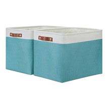Large Closet Storage Baskets Canvas Storage Baskets For Organizing 2 Pack Collap - £43.36 GBP