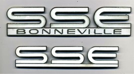 OEM Pontiac Bonneville SSE Door & Trunk Emblem Name Plates 1994-95 Gold & White - $12.99