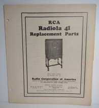 RCA Radiola 41 Vintage Original 1928 Replacement Parts Radio Corp Victor... - $19.79