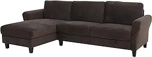 Lifestyle Solutions Sectional Sofa, Coffee - $1,048.99