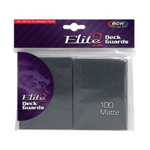PACK OF 100 Standard Sized Deck Guards - Elite2 - Matte - Cool Gray - £7.78 GBP