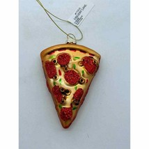Macy Holiday Lane Glass Blown Ornament - Pizza Slice - £11.72 GBP
