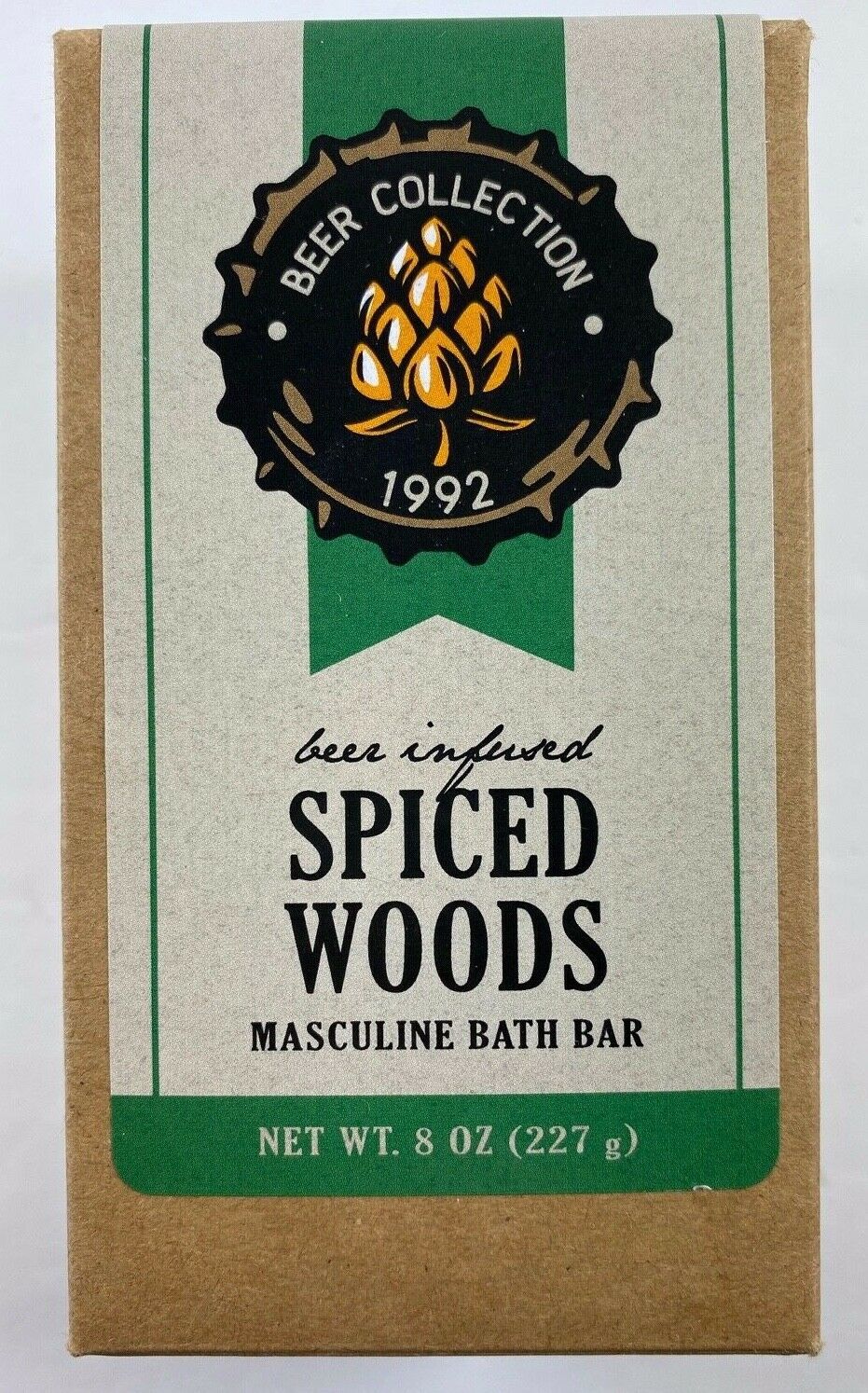 Mens Beer Collection 1992 Infused Spiced Woods Masculine Bath Bar 8 oz - $13.85