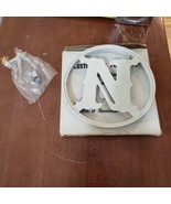 Vtg MCM 60&#39;s Aluminum Screen Storm Door Letter Monogram Emblem &quot;N&quot; Initial - $34.95