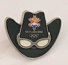 2002 Salt Lake City Black Winter Olympics Logo Small Western Cowboy Hat - £15.59 GBP