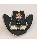 2002 Salt Lake City Black Winter Olympics Logo Small Western Cowboy Hat - £15.94 GBP