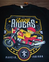 Vintage Style Garfield Lazy Riders Motorcycles T-Shirt Mens Large New W/ Tag - $19.80