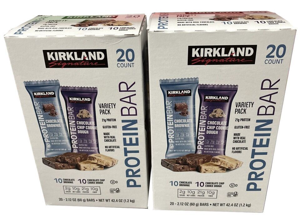 2 Packs Kirkland Signature Chocolate Protein Bar  - 20 Pieces - $55.44