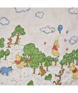 Vintage Winnie The Pooh Flannel Receiving Baby Blanket USA Walt Disney 2... - $24.10