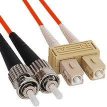 Sc-ST Duplex Fiber Optic Jumper MM 62.5/125um 3M Long - $38.49
