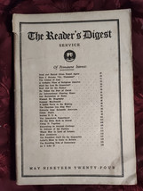 RARE Reader&#39;s Digest May 1924 William Bishop Henry Ford Hillaire Belloc - £57.34 GBP