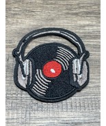 Record Headphones Iron-On Patch: Vinyl LP Album Audiophile Music Lover K... - €4,30 EUR