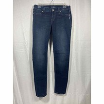 Silver Suki Jeans W30/L31 Blue Mid Rise Super Skinny Dark Stretch Jeans - £12.74 GBP