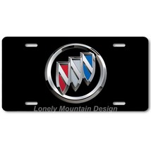 Buick Inspired Art on Black FLAT Aluminum Novelty Auto Car License Tag Plate - £14.21 GBP