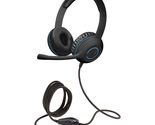 Cyber Acoustics 3.5mm Stereo Headset (AC-5002) with Noise Canceling Micr... - £22.81 GBP