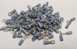 Lot of 125 Molex Ring Terminal Connector 10 Stud Circular 14-16 AWG Crimp - Blue - $39.59