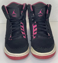 JORDAN NIKE SHOE 630611 060- JUMPMAN SIZE 7Y VIVID PINK BLACK WHITE - $21.04