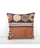 kilim pillow 16x16inc kilim Cushion Cover,Ethnic Anatolian Kilim  Pillow... - £39.28 GBP
