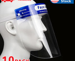10Pcs Safety Full Face Shield Reusable Washable Face Mask Clear Protecti... - $26.59