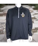 Stanley Cup Champions Chicago Blackhawks Jacket Mens XL Adidas Golf 1/2 ... - $71.02