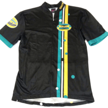 Giordana Cycling Jersey Adult Medium Black Yellow B.I.K.E Made in Italy ... - $14.49