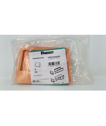 Panduit FREC6X4OR Fiber Duct &amp;Trade End Cap Fitting 6&quot; x 4&quot;~ABS Orange - $14.84