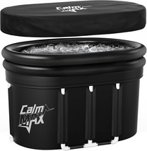 Calmmax Xl 134 Gal Oval Ice Bath For Athletes With Inflatable Neck Rest Ring And - $129.98