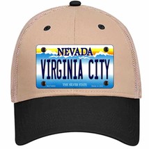 Virginia City Nevada Novelty Khaki Mesh License Plate Hat - £22.83 GBP