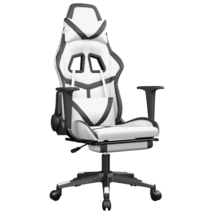 VidaXL Gaming Chair White and Black Ergonomic Comfort for Gamers - $126.99