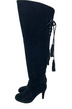 Vince Camuto Cherline Black Suede Leather Over the Knee Boots SZ 6 New SH08 - £69.16 GBP