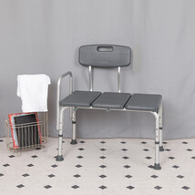 Gray Bath Transfer Bench DC-HY3510L-GRY-GG - $1,358.85 MXN