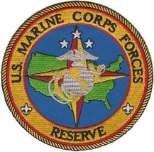 4" Marine Corps Forces Reserve Fleet Force Insignia Color Embroidered Patch - $29.99