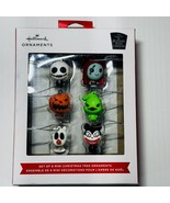 Nightmare Before Christmas Mini Ornaments Hallmark Disney Set 6 Jack Sally Zero - $19.80