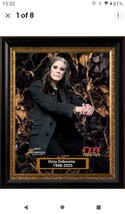 RIP #1 FAN OZZY OSBOURNE FRAMED 11x14 for Man Cave - $1,034.46 MXN