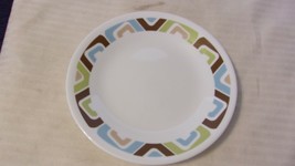 White Corelle Bread Plate by Corning 6.75&quot; Diameter Livingware Squared P... - £15.67 GBP