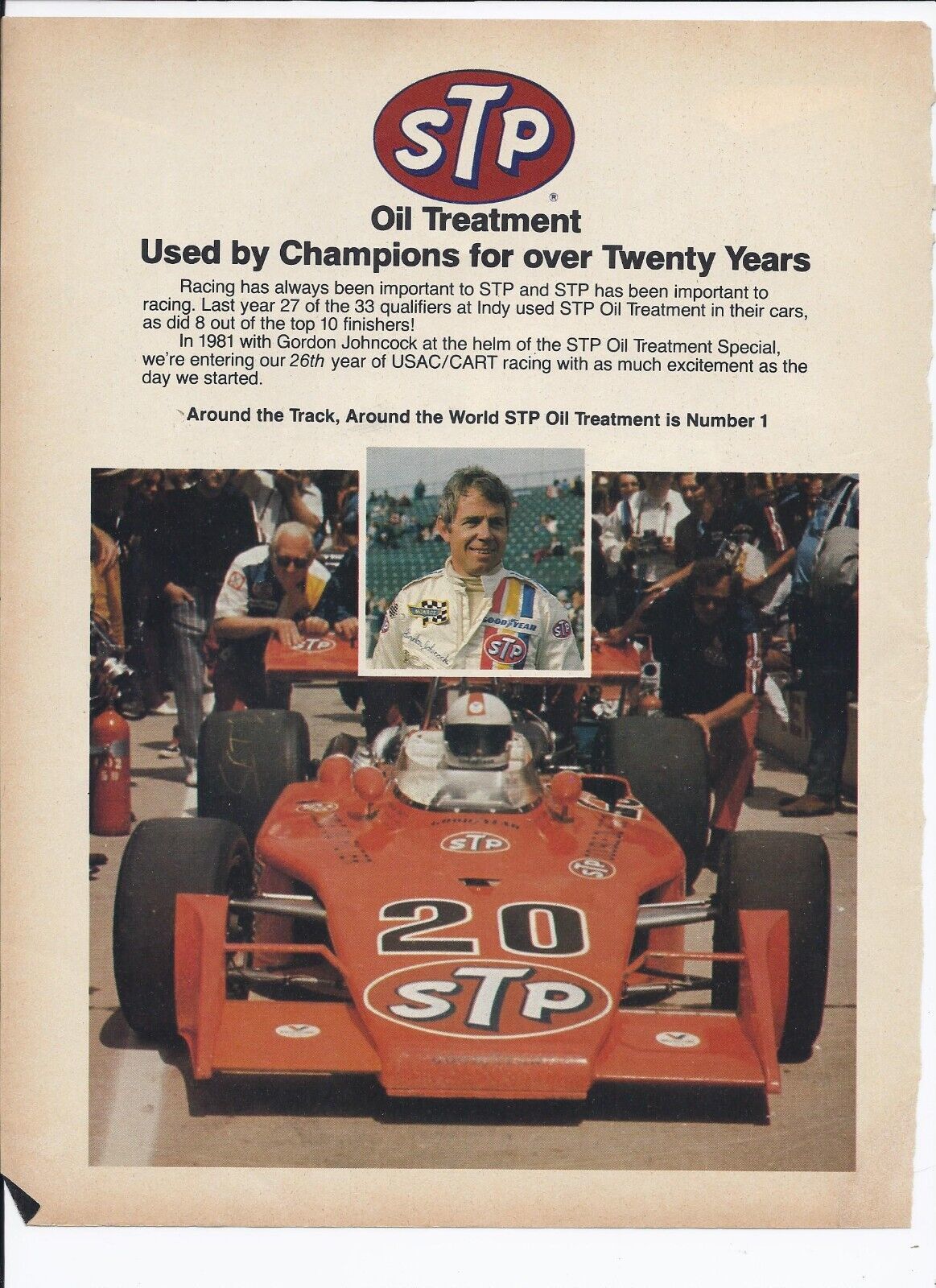 80&#39;s STP Oil Treatment Print Ad Automobile Car 8.5&quot; x 11&quot; - $19.95