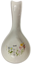 Rae Dunn by Magenta Bloom Flower Ceramic Spoon Rest Kitchen Decor - $14.95