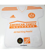 Atlanta United FC Rally Towel Imperfect All Hail King Peach Jersey Outline - £9.71 GBP