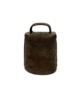 Vintage Metal Goat Calf Bell Primitive Hand Forged and Riveted 3 1/4 x 2... - $49.45