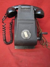 Vintage Federal Telephone and Radio Desk Top Crank Non Dial Telephone - £46.70 GBP
